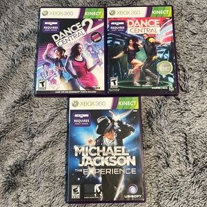XBOX 360 KINECT - Dance Central & Michael Jackson Bundle